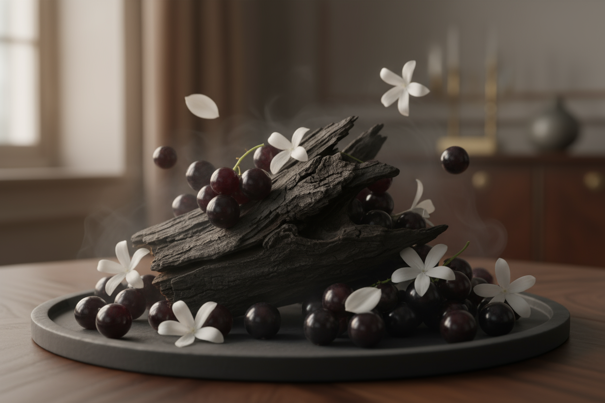 Black oak currant and jasmine