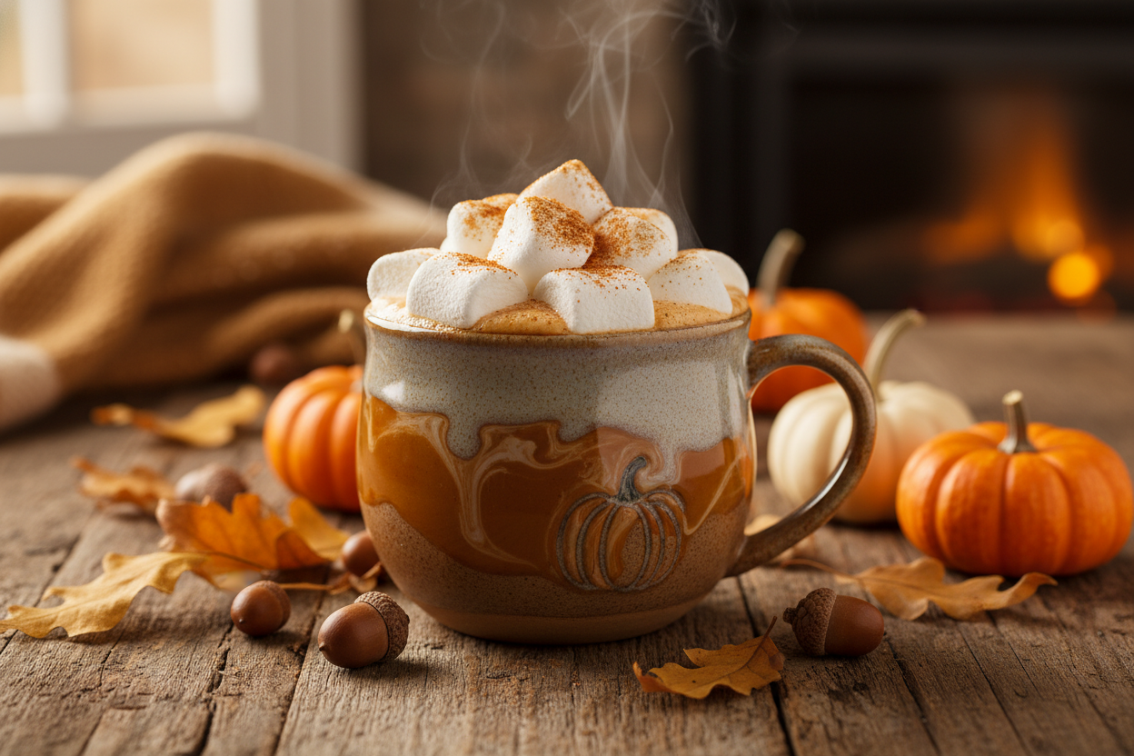 marshmallow pumpkin latte