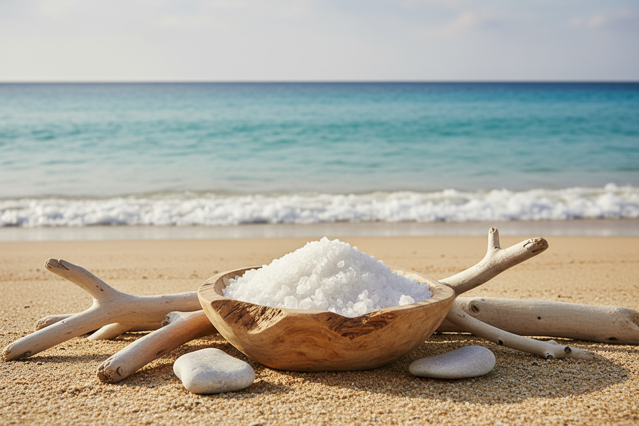 ocean salt and driftwood