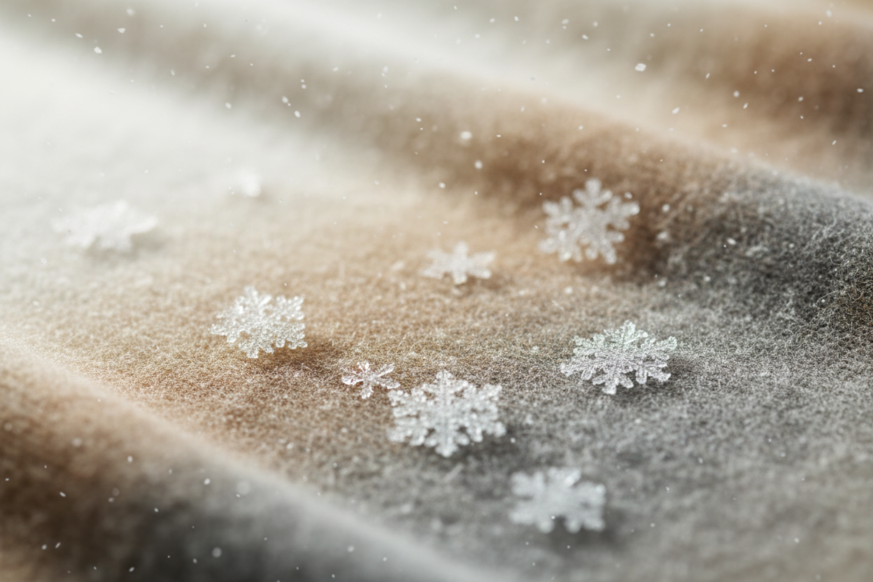 Snowflakes and cashmere