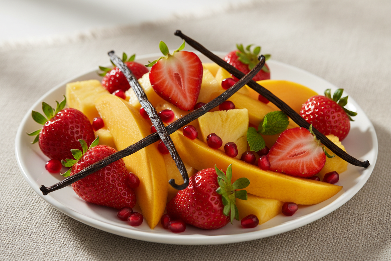 strawberry mango pomegranate pineapple and vanilla