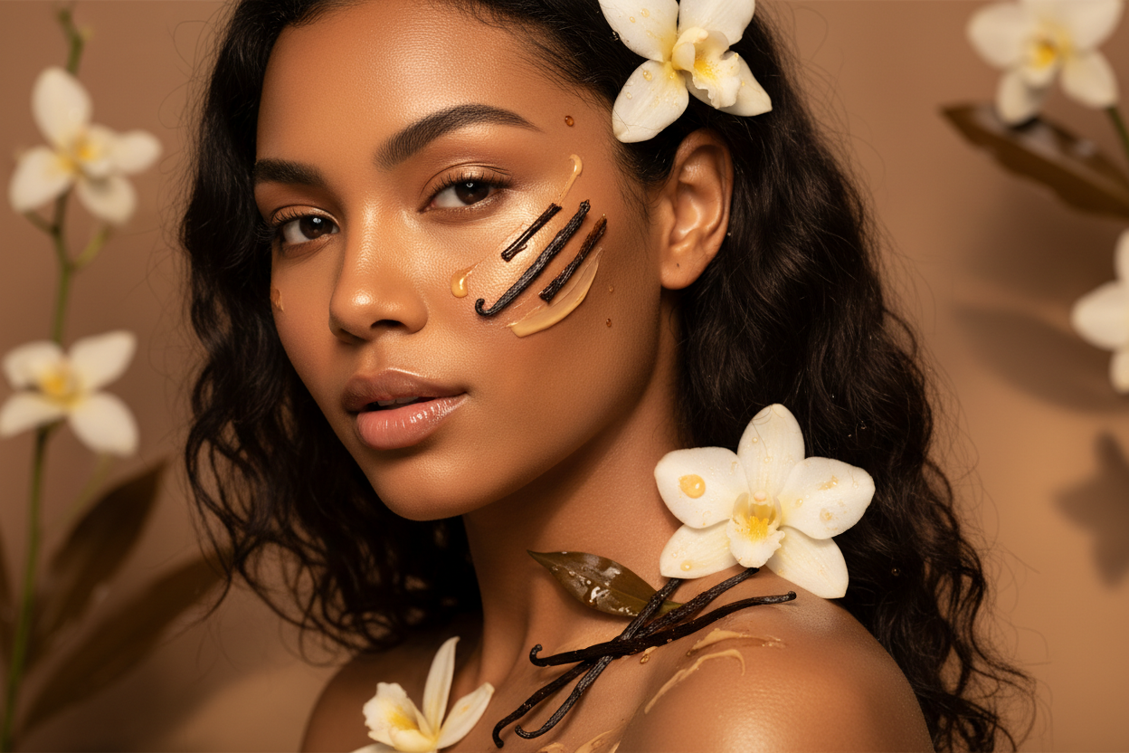 vanilla with brown skin